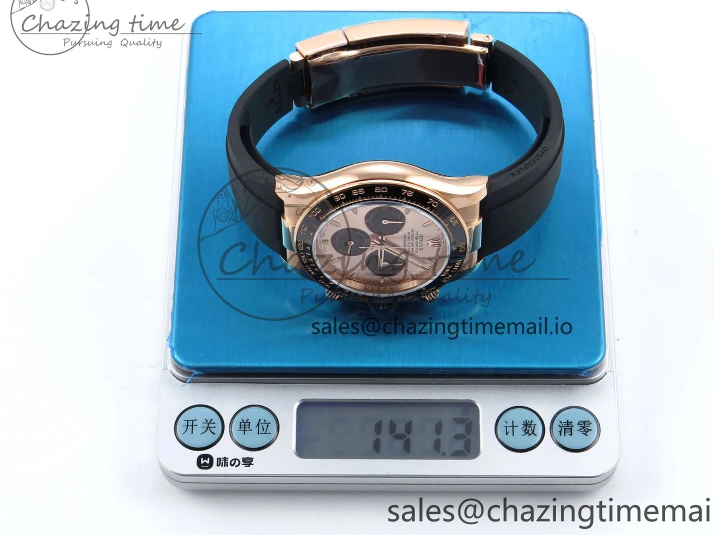 1:1 V6（Gain Dial SH4131 on Oysterflex Daytona RG 126515 Best Strap Weight） Black QF Edition 0524